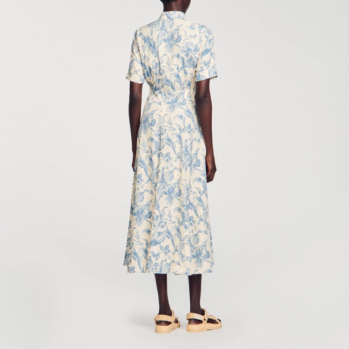 Robe Chemise fleurie Sandro seconde main photo 5