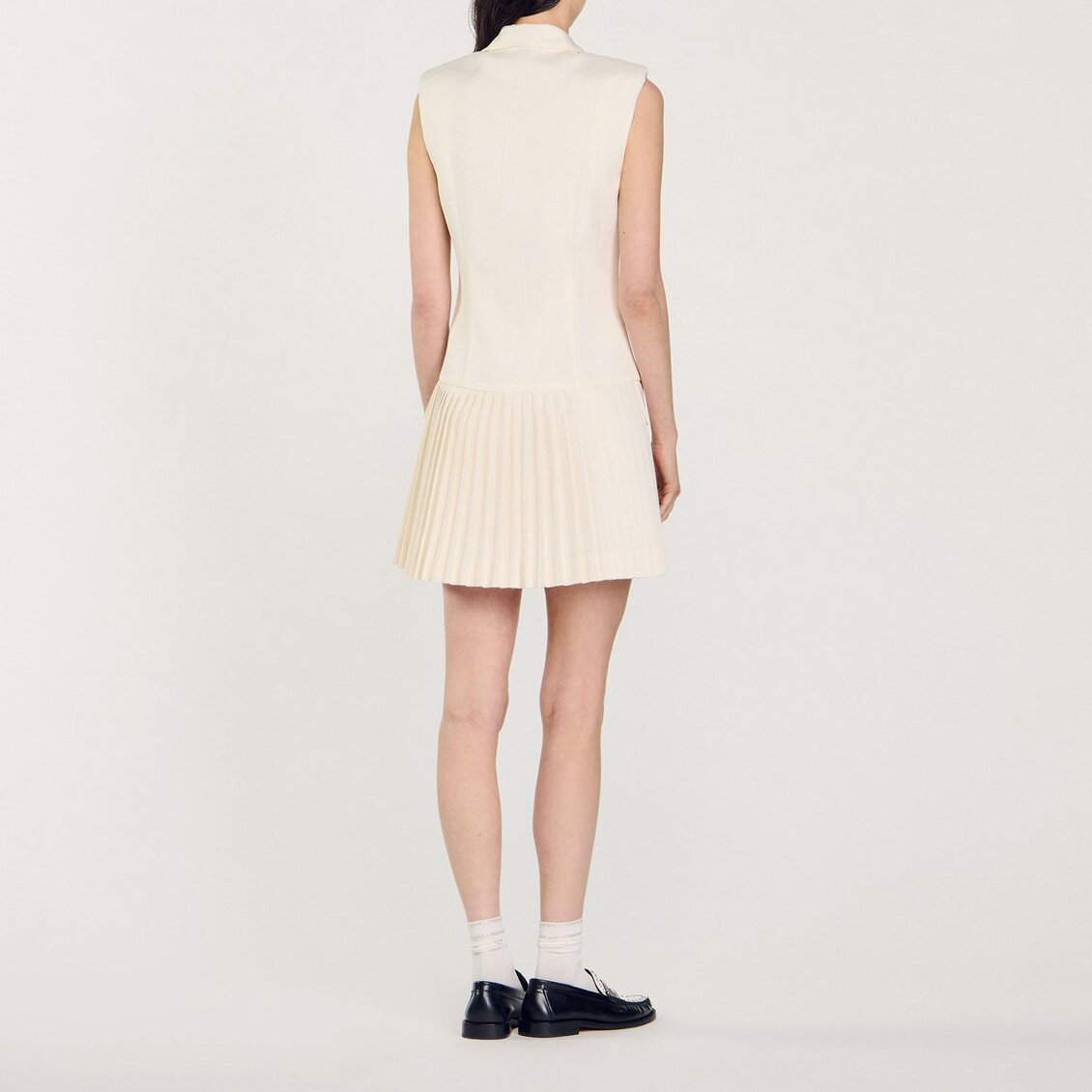 Robe courte tailleur plissée Sandro seconde main photo 5