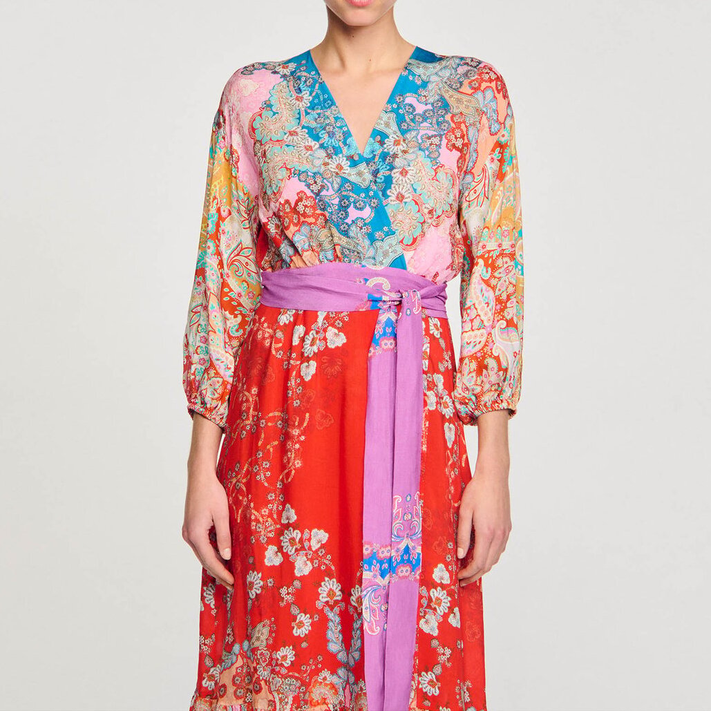 Maxi wrap dress Sandro second-hand photo 4