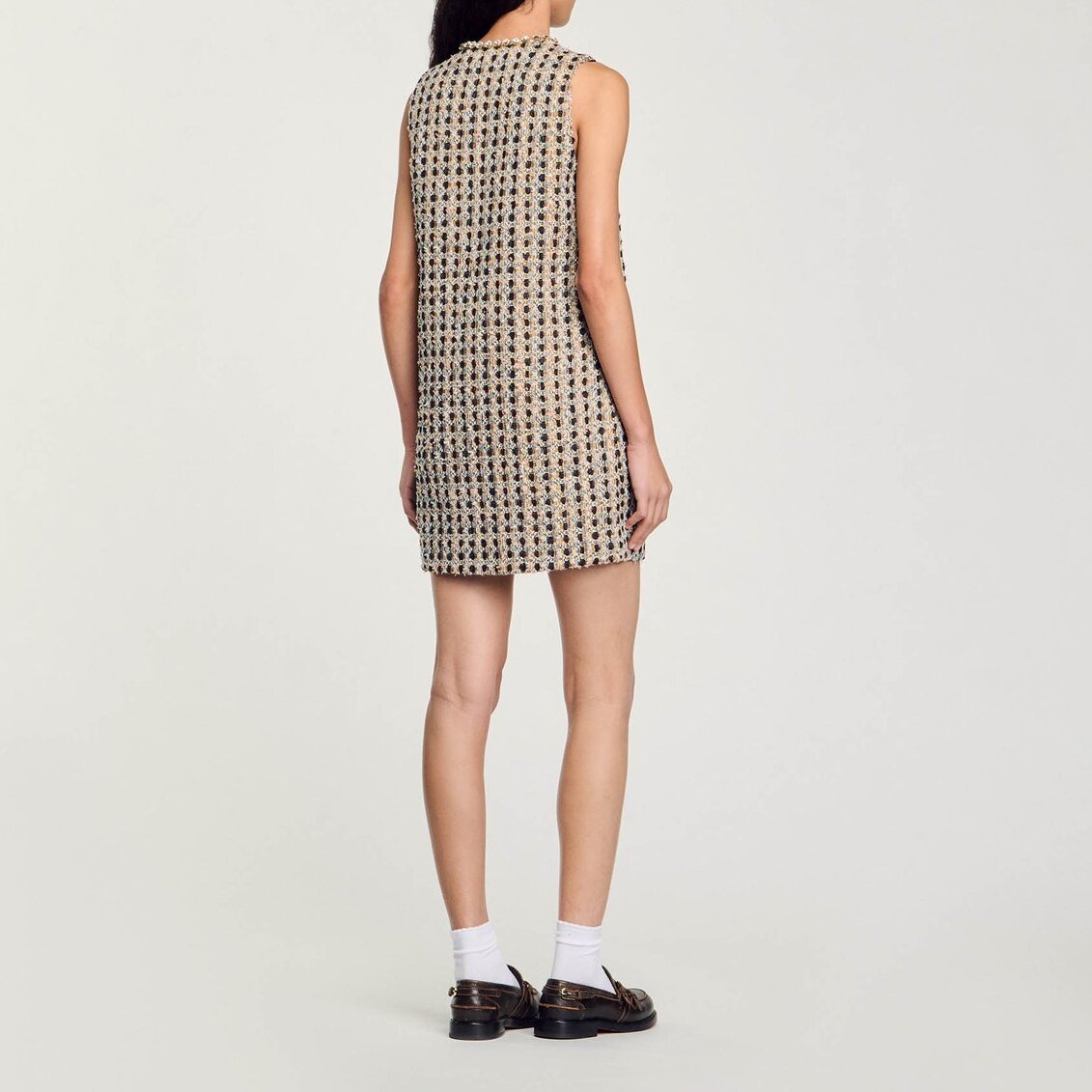 Vestido corto de tweed Sandro segunda mano photo 5