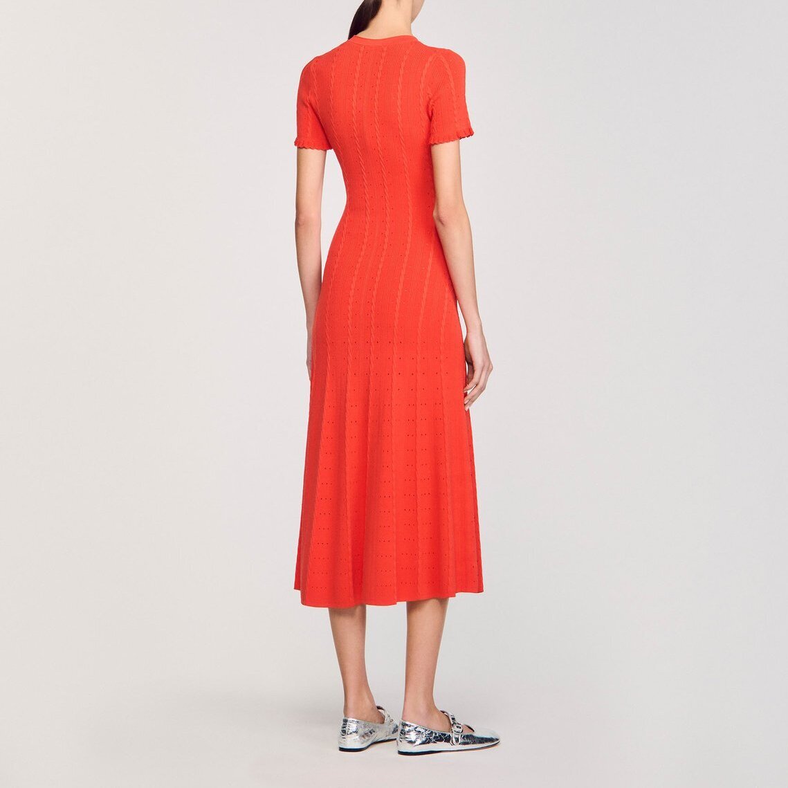 Robe longue en maille Sandro seconde main photo 3