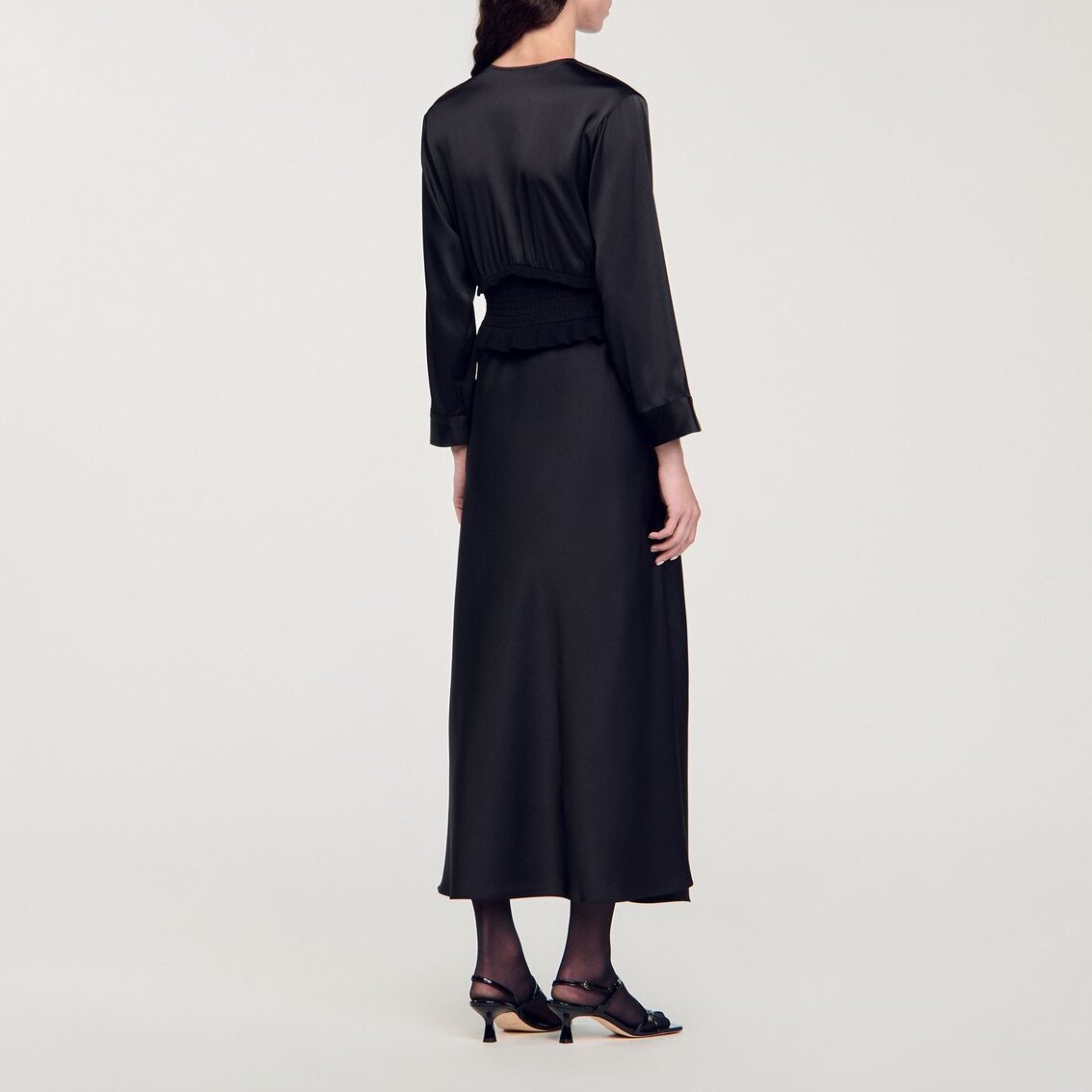 Robe longue satinée Sandro seconde main photo 5