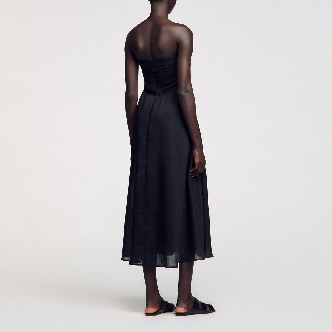 Robe longue bustier Sandro seconde main photo 5