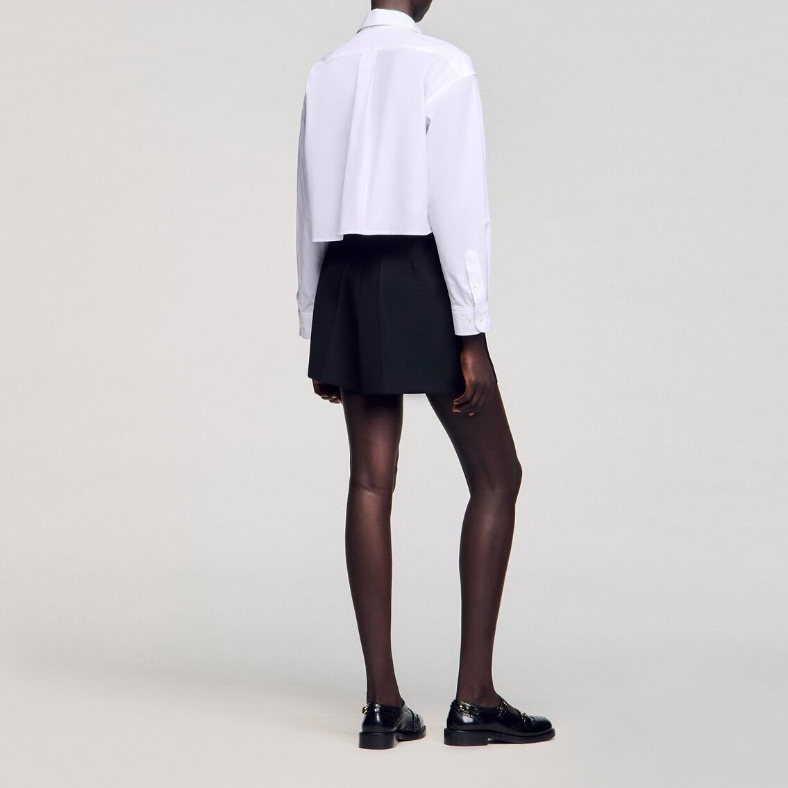 Short jupe taille haute fantaisie Sandro seconde main photo 4
