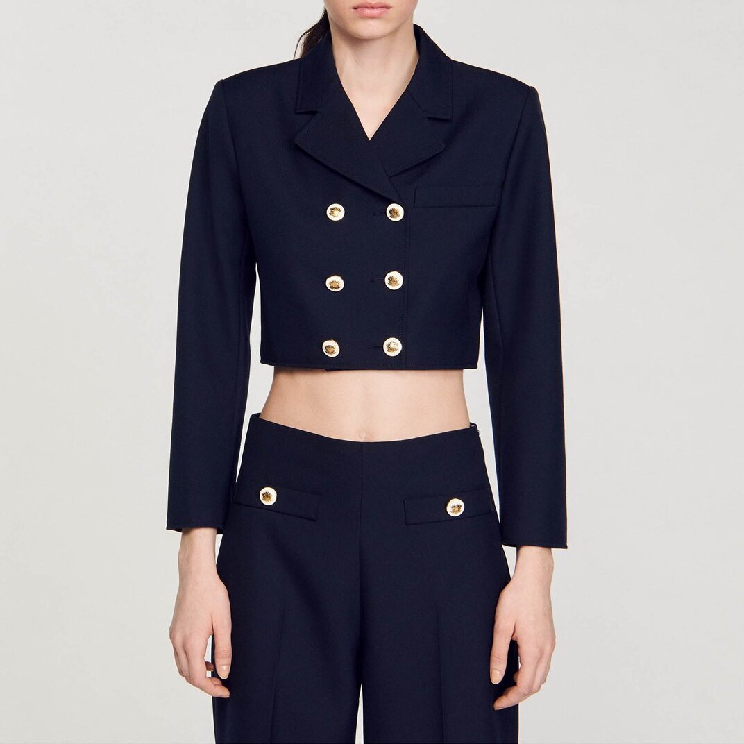 Kurze Jacke mit zweireihiger Knopfleiste Sandro Second-Hand photo 4