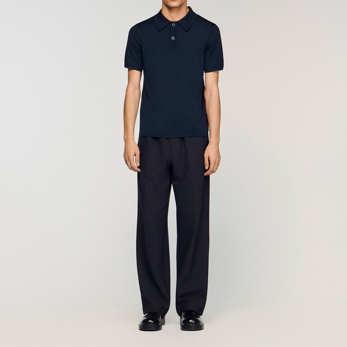 Strick-Poloshirt mit kurzen Ärmeln Sandro Second-Hand photo 3