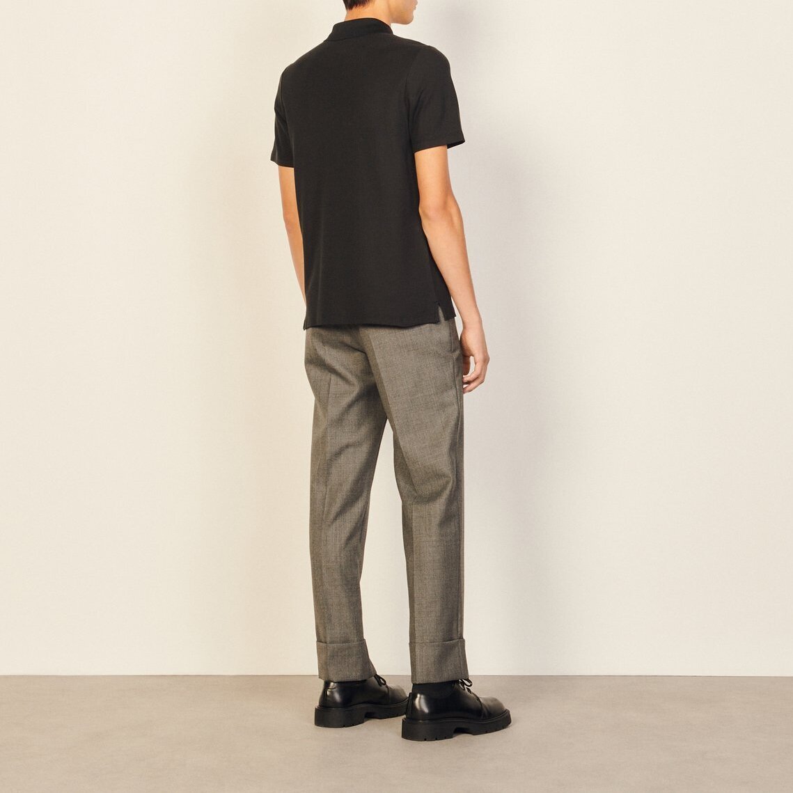 Cotton polo shirt with S logo Sandro second-hand photo 3