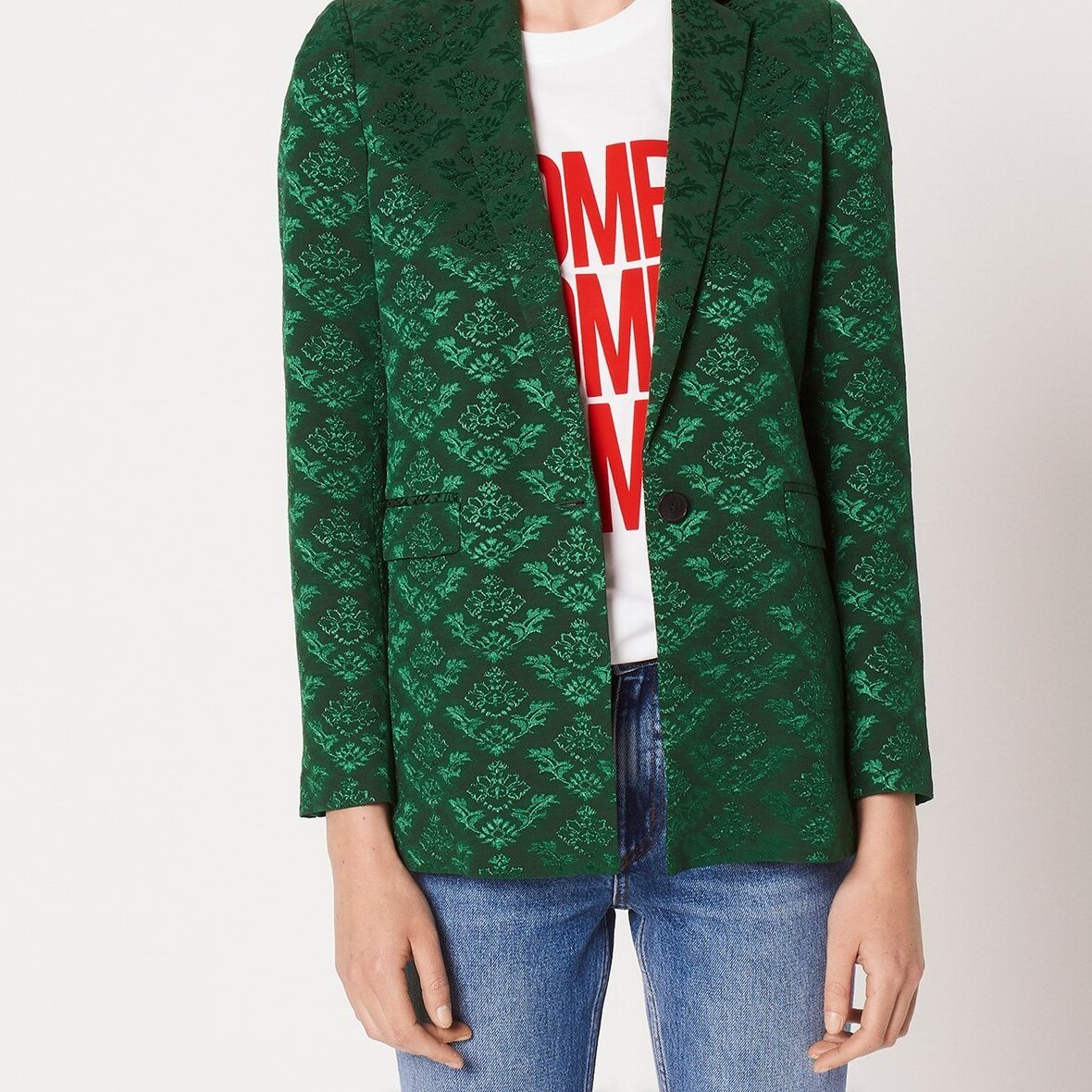 Chaqueta de sastre de jacquard Sandro segunda mano photo 1
