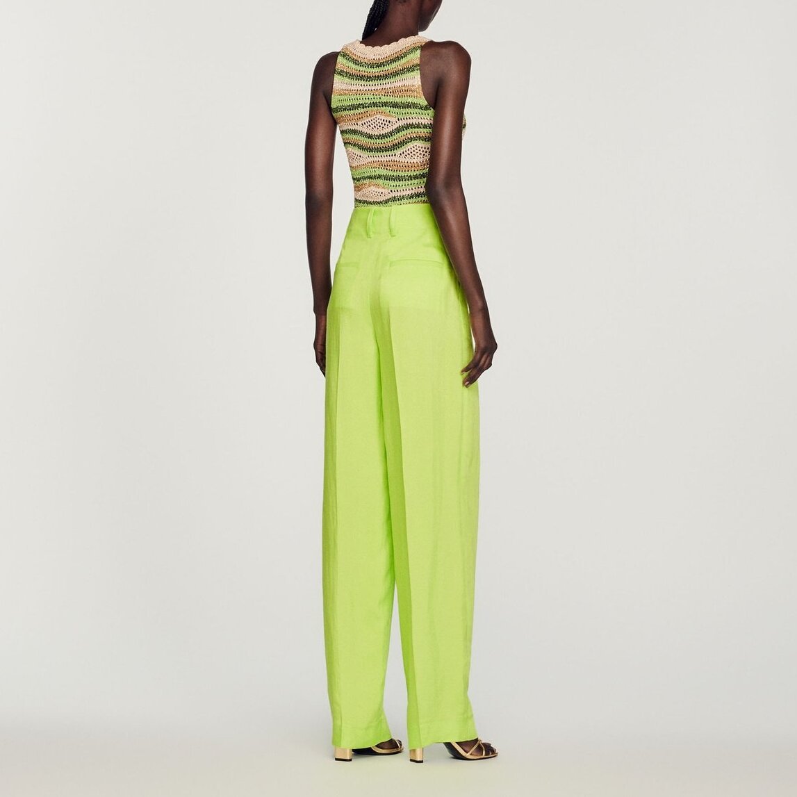 High-waisted Trousers Sandro second-hand photo 6