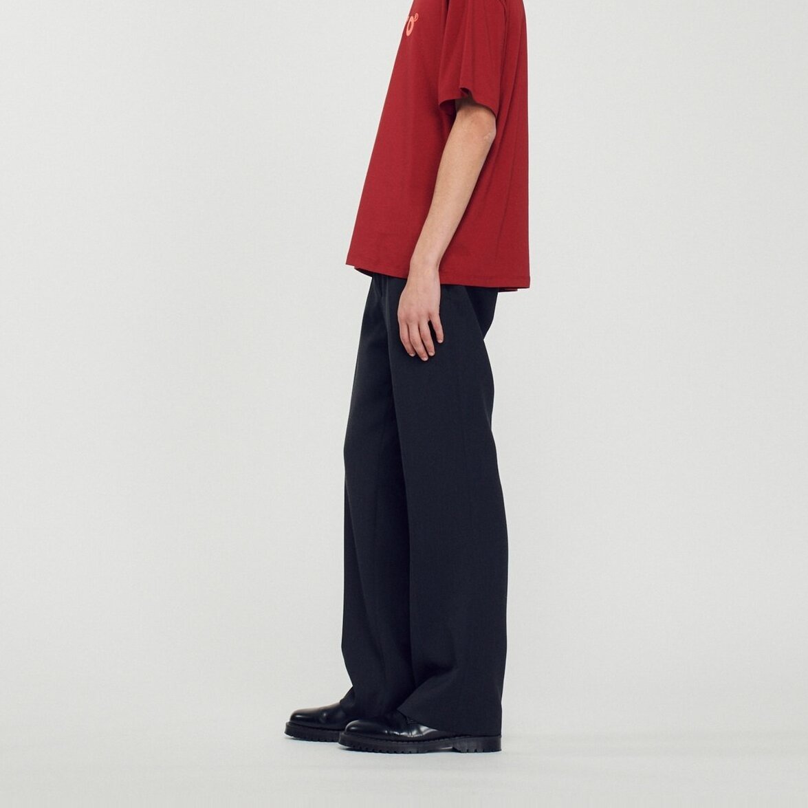 Oversized logo T-shirt Sandro second-hand photo 7