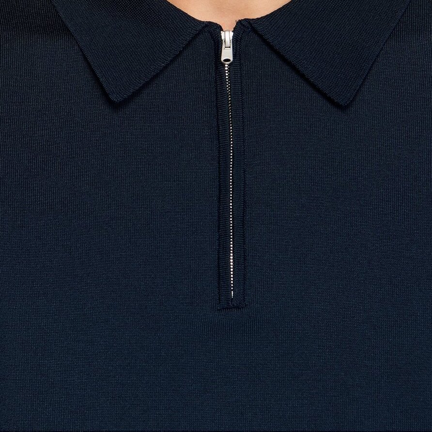 Knitted polo shirt with zip collar Sandro second-hand photo 7