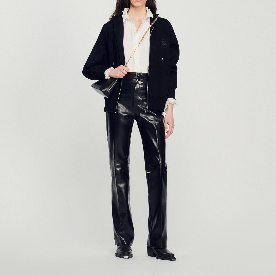 Leren broek Sandro tweedehands photo 2