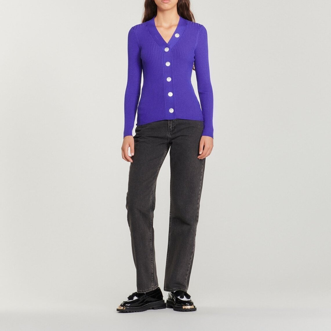 Cardigan aus zertifizierter Viskose Sandro Second-Hand photo 3