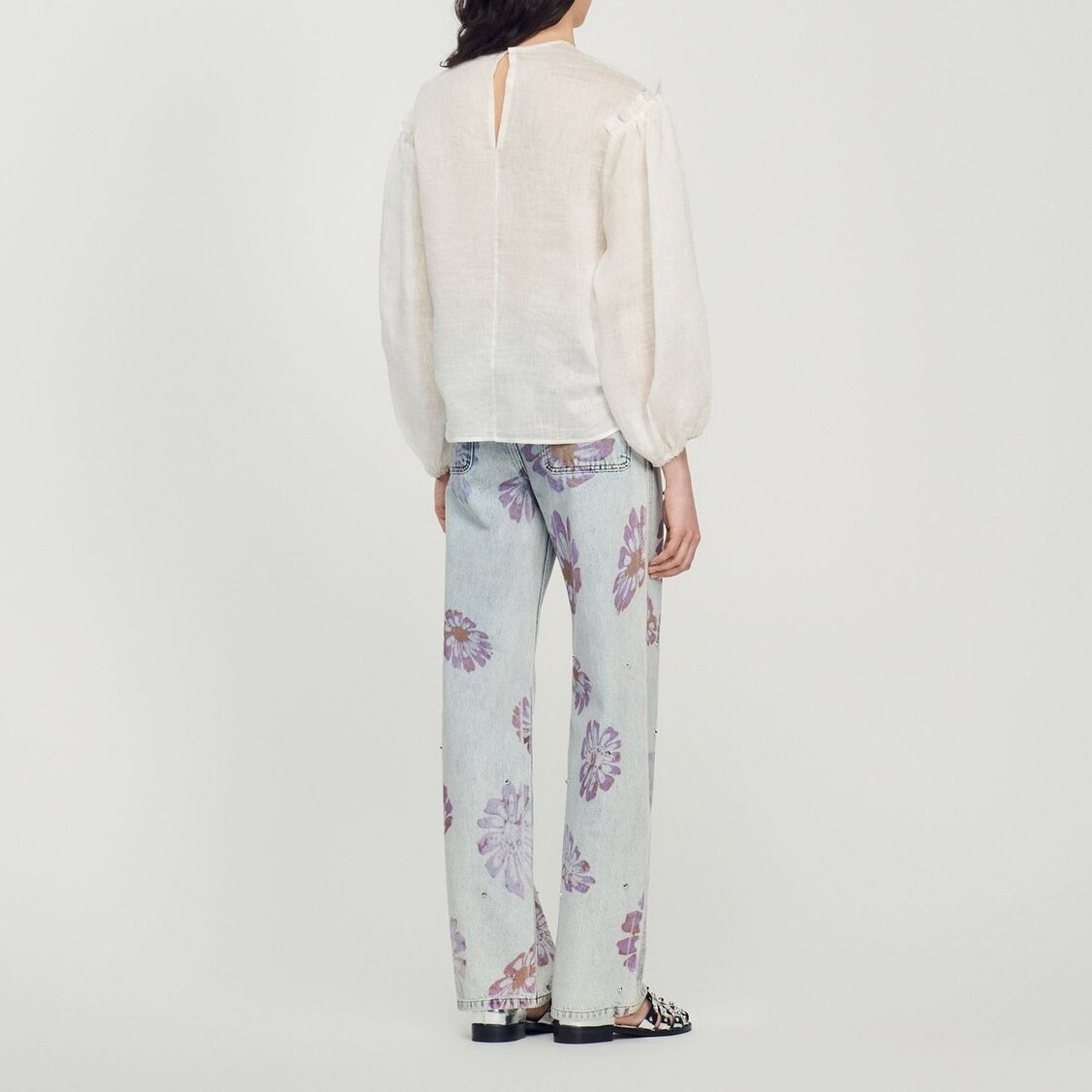 Blouse à rayures et manches volumineuses Sandro seconde main photo 6