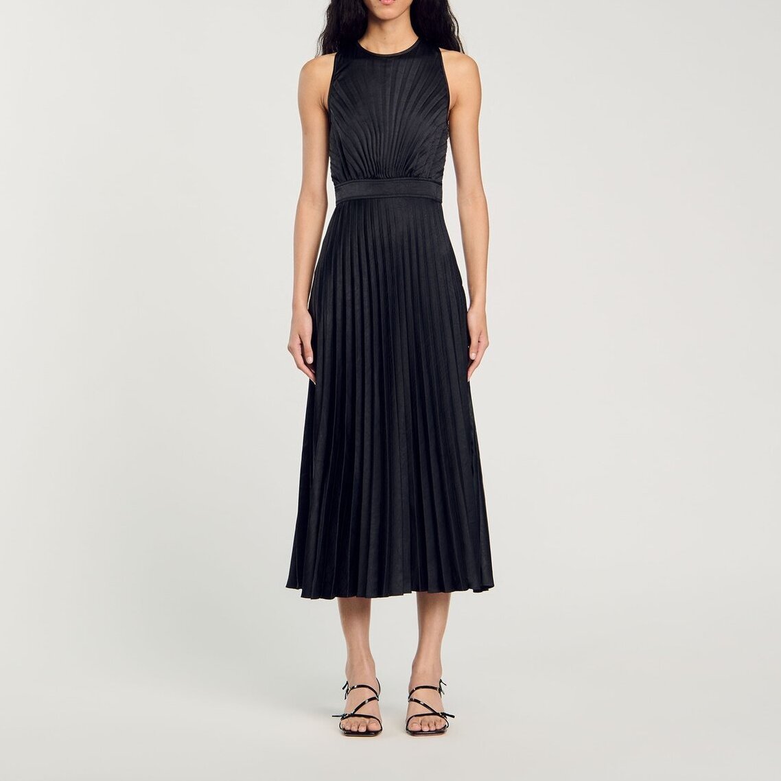 Pleated maxi dress Sandro second-hand photo 2
