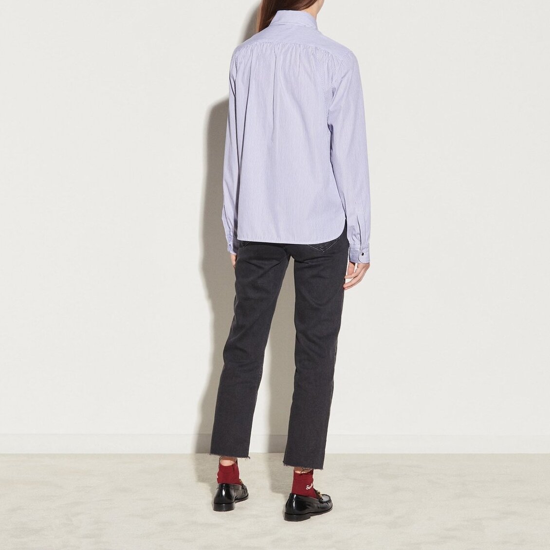 Striped Shirt with rounded collar Sandro tweedehands photo 2