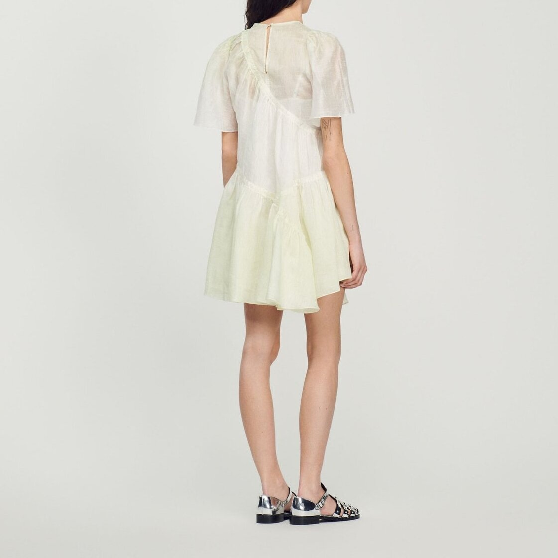 Korte jurk met tie-and-dyeprint Sandro tweedehands photo 6