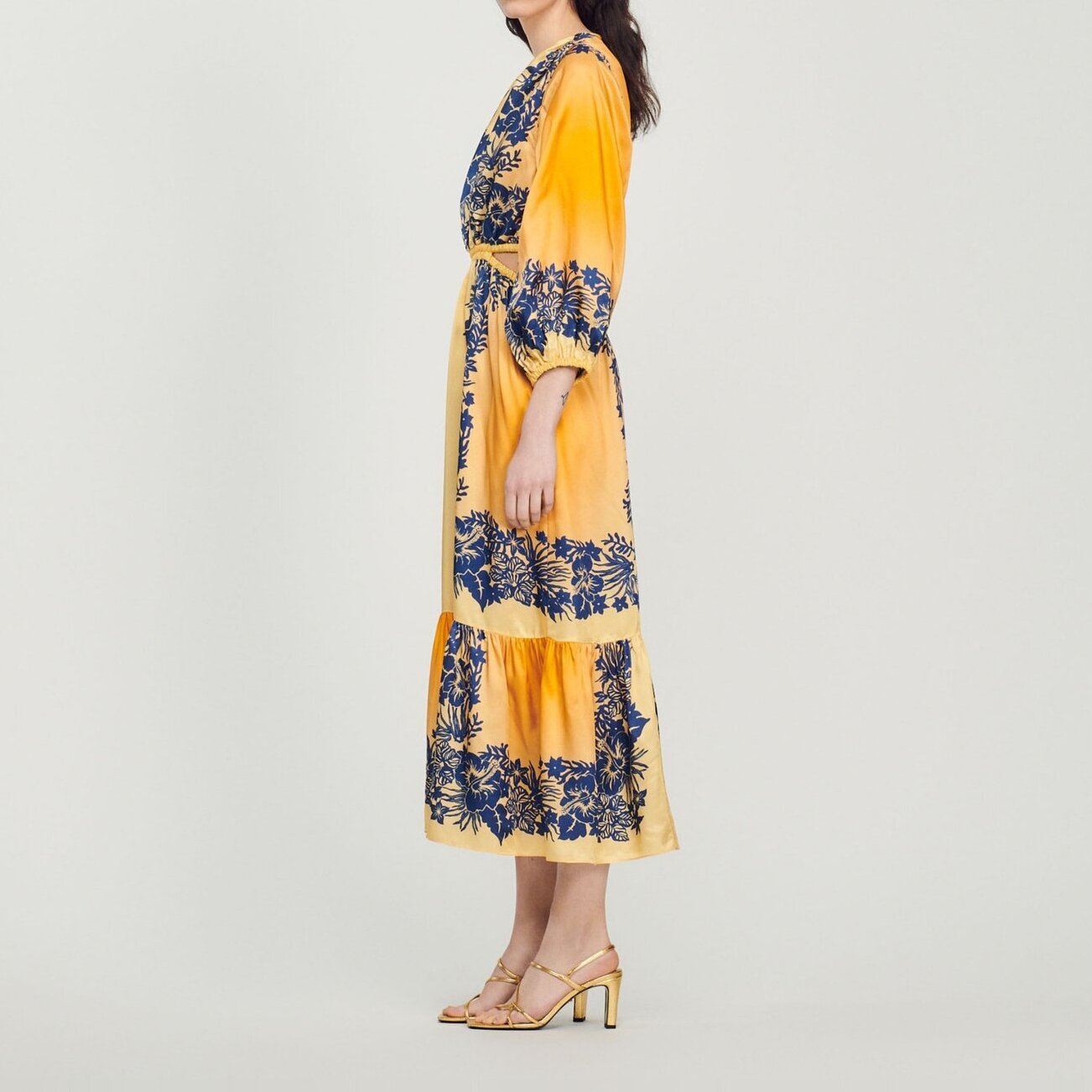Robe longue imprimée Hawaï Sandro seconde main photo 7