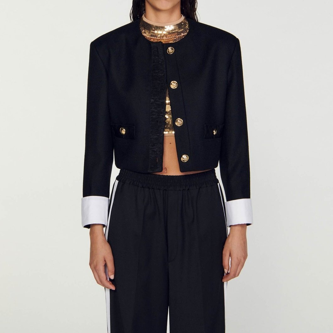Veste courte Sandro seconde main photo 4