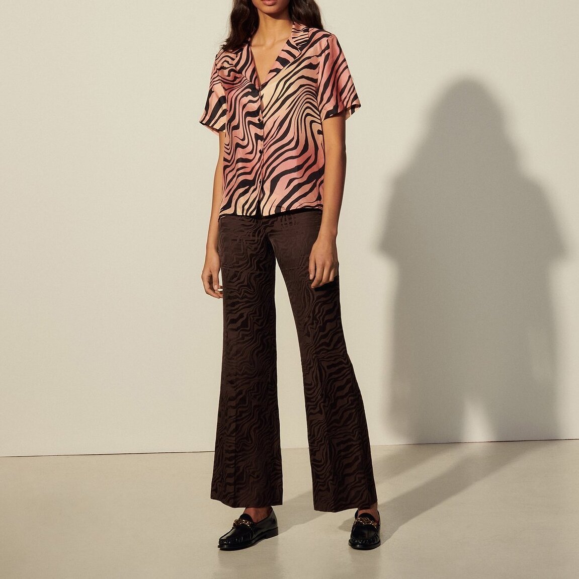 Printed silk shirt Sandro second-hand photo 2