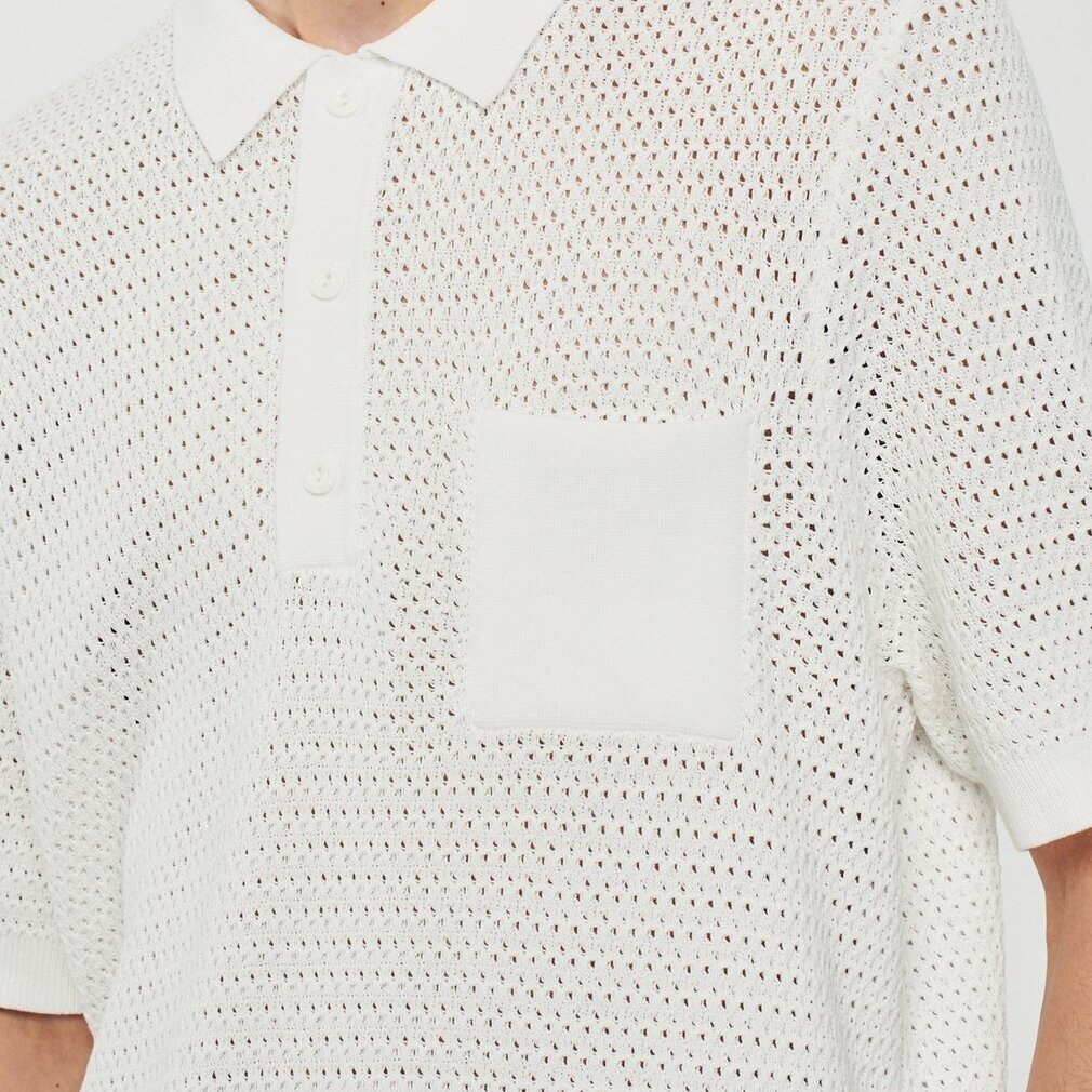 Pull polo manches courtes Sandro seconde main photo 2