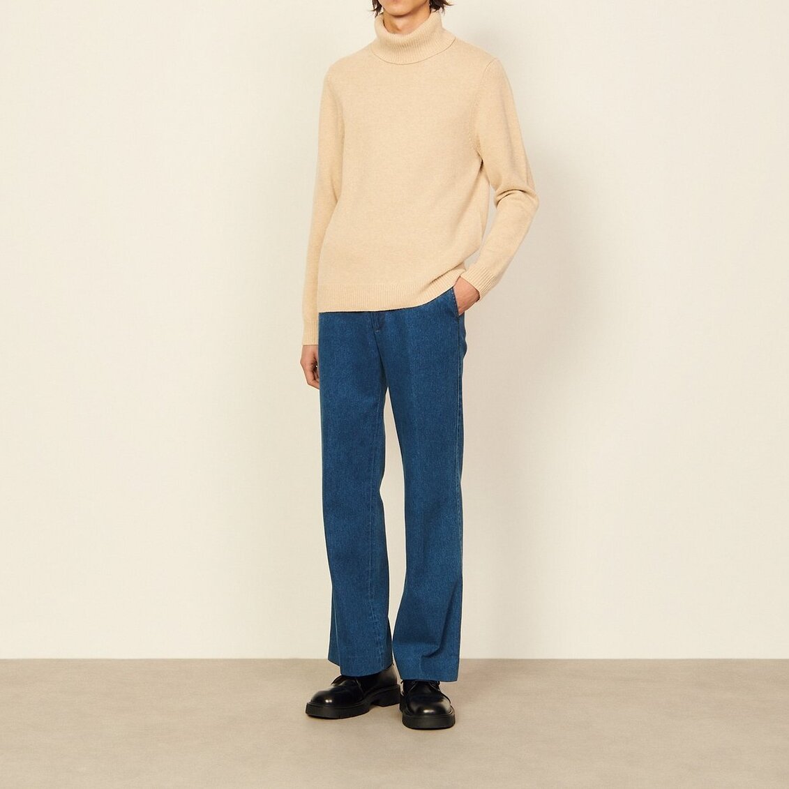 Rollkragenpullover aus Wolle & Kaschmir Sandro Second-Hand photo 5