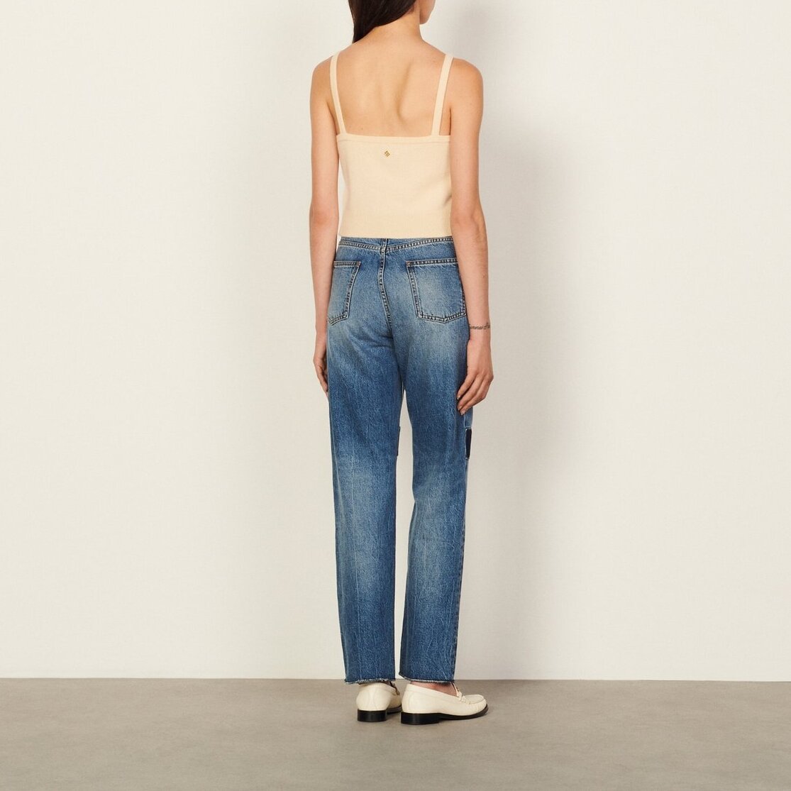Pull Vanille Sandro seconde main photo 3