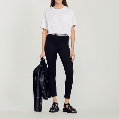 T-shirt court large Sandro seconde main photo 2