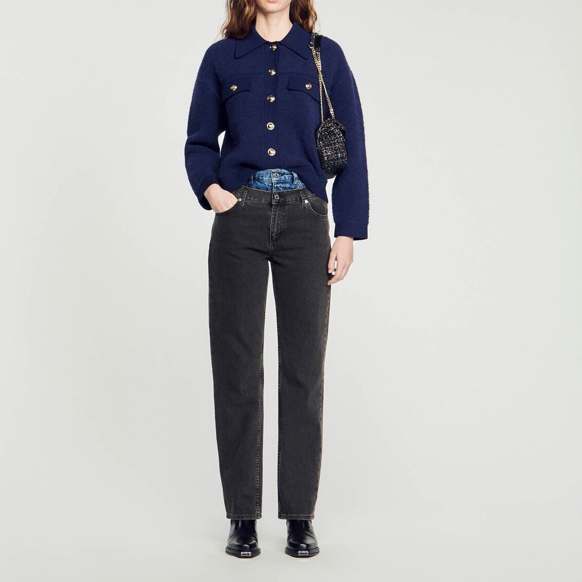 Terry knit cardicoat Sandro second-hand photo 2