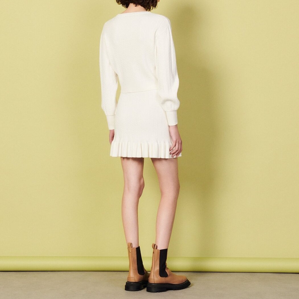 Cropped Sweater with embroidery Sandro second-hand photo 3