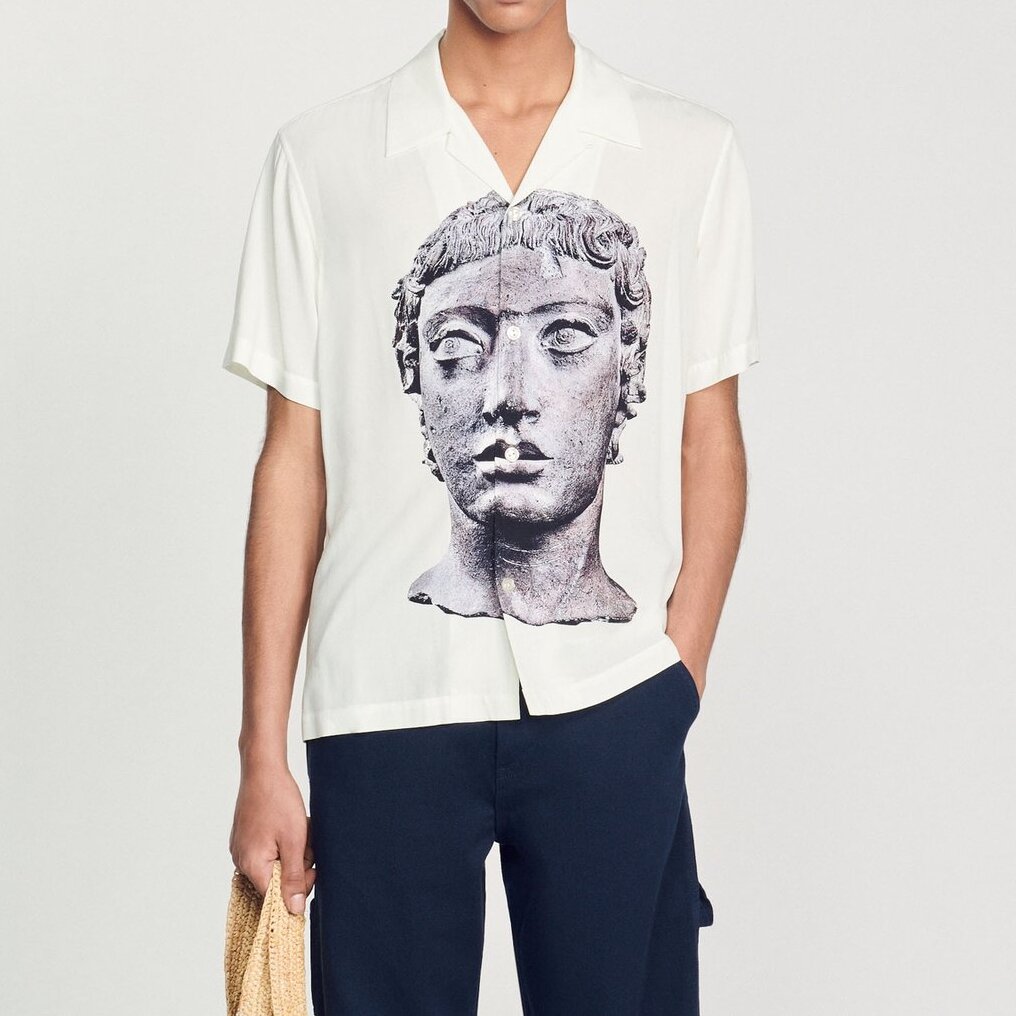 Camisa con estampado de busto Sandro segunda mano photo 4
