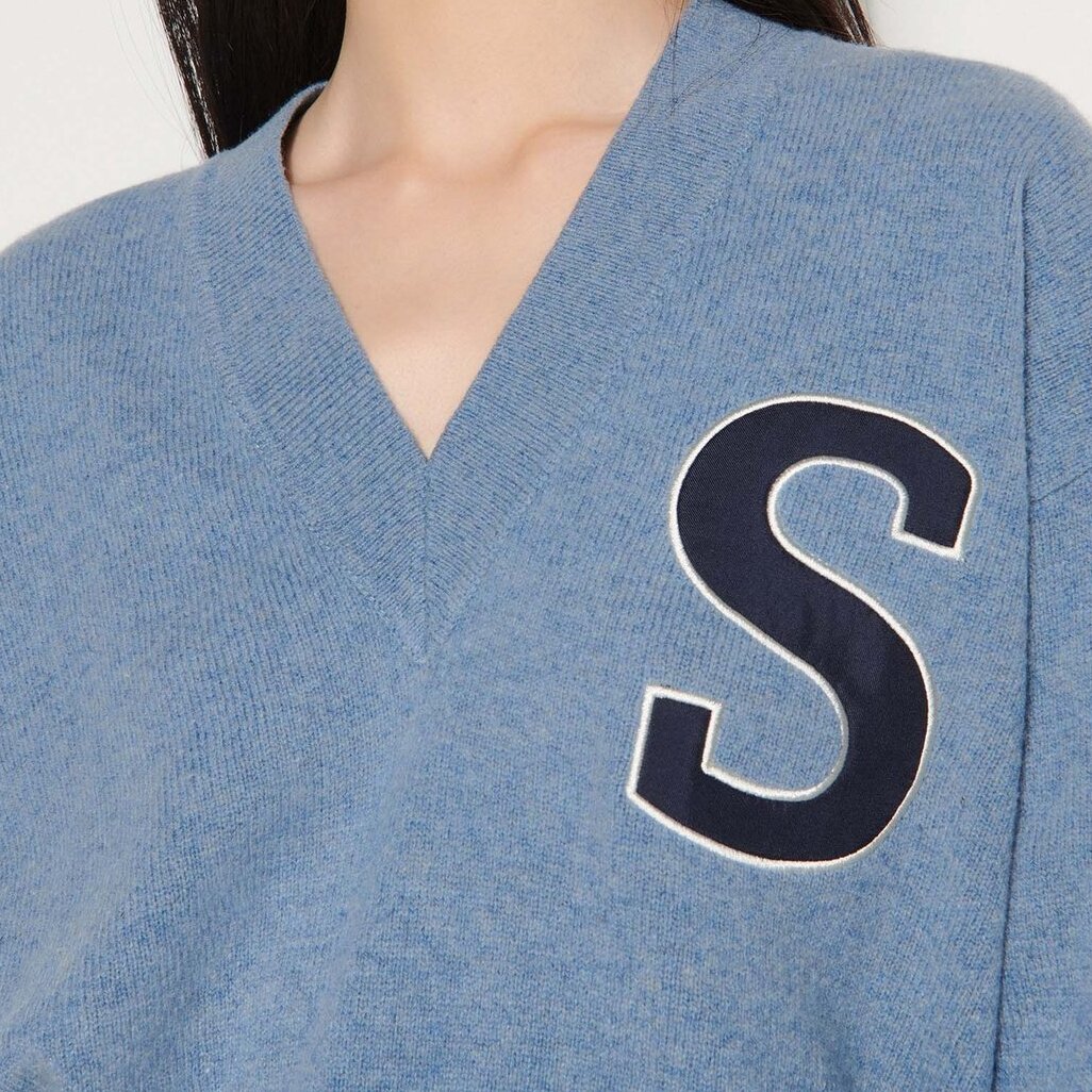 V-neck wool Sweater Sandro second-hand photo 2