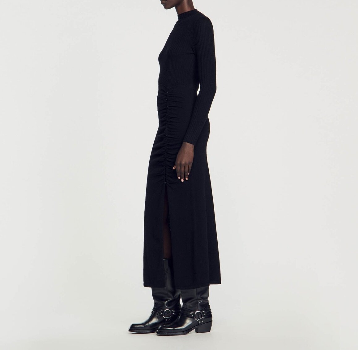 Robe longue en Maille froncée Sandro seconde main photo 6