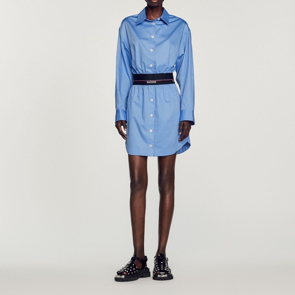 Shirt dress with elastic Sandro second-hand photo 2