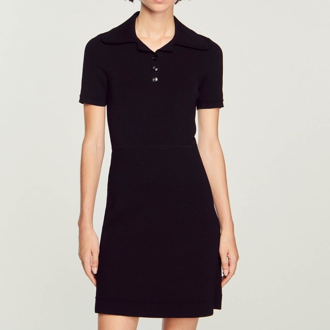 Ribbed knit dress Sandro second-hand photo 5