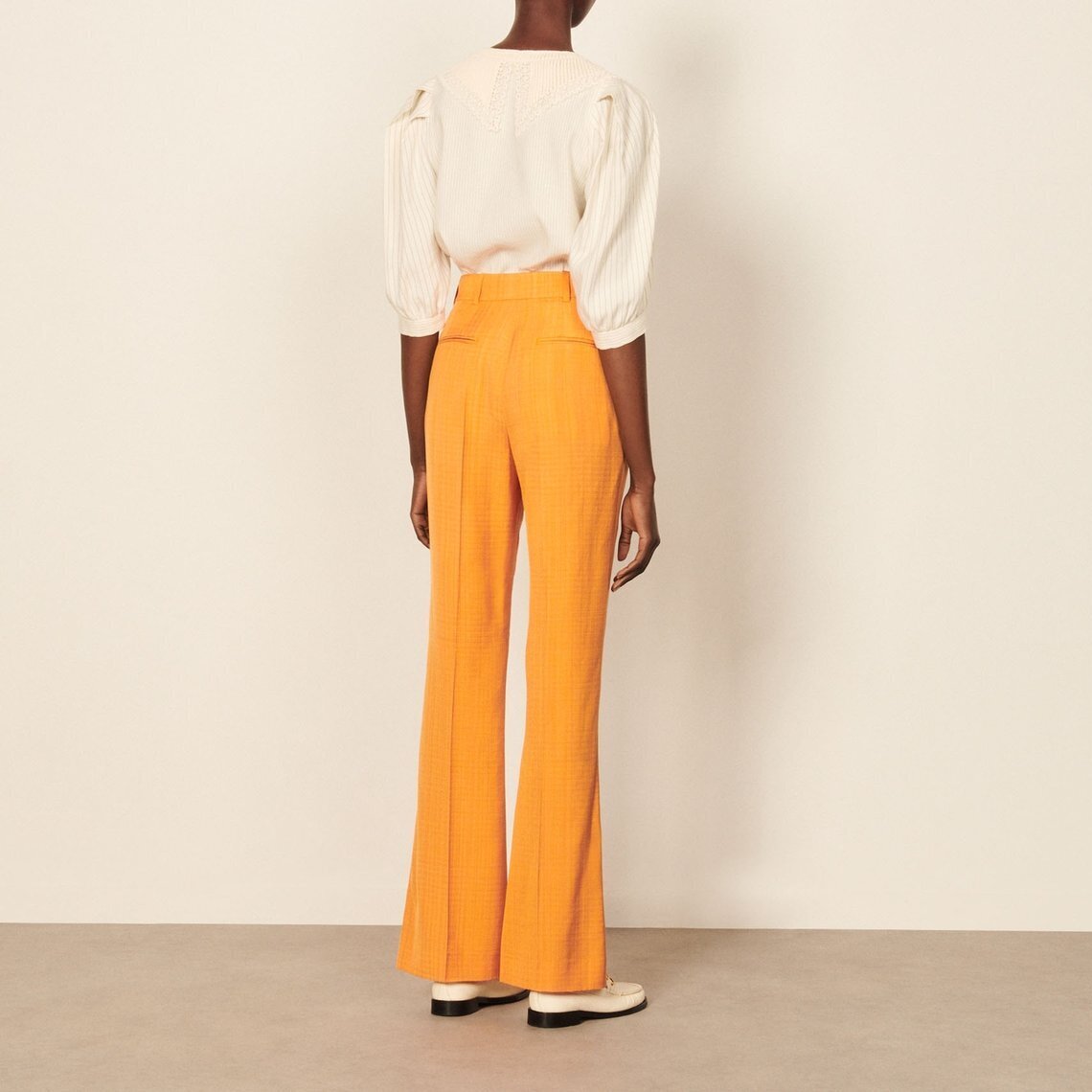 Straight-leg Trousers Sandro second-hand photo 3