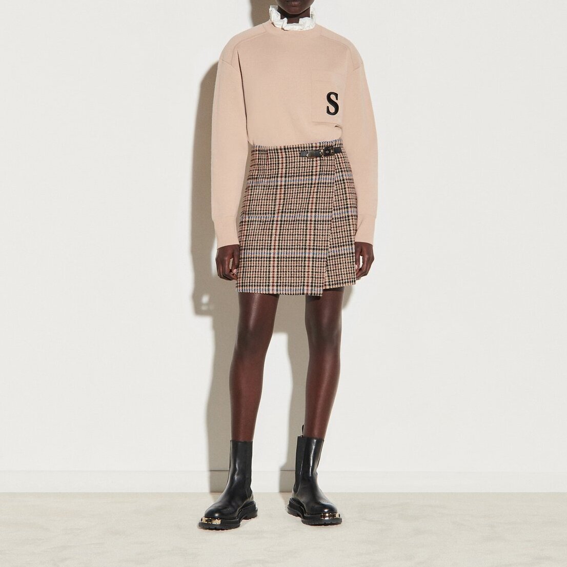 Short tweed wrapover Skirt Sandro tweedehands photo 4