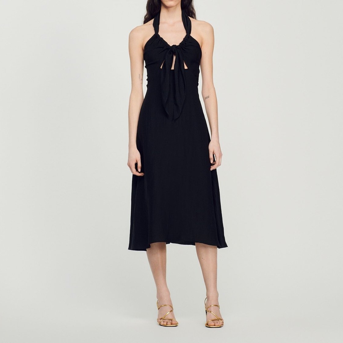 Tied backless dress Sandro second-hand photo 2