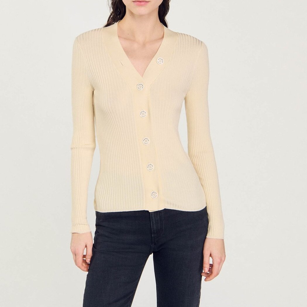 Cardigan aus zertifizierter Viskose Sandro Second-Hand photo 8