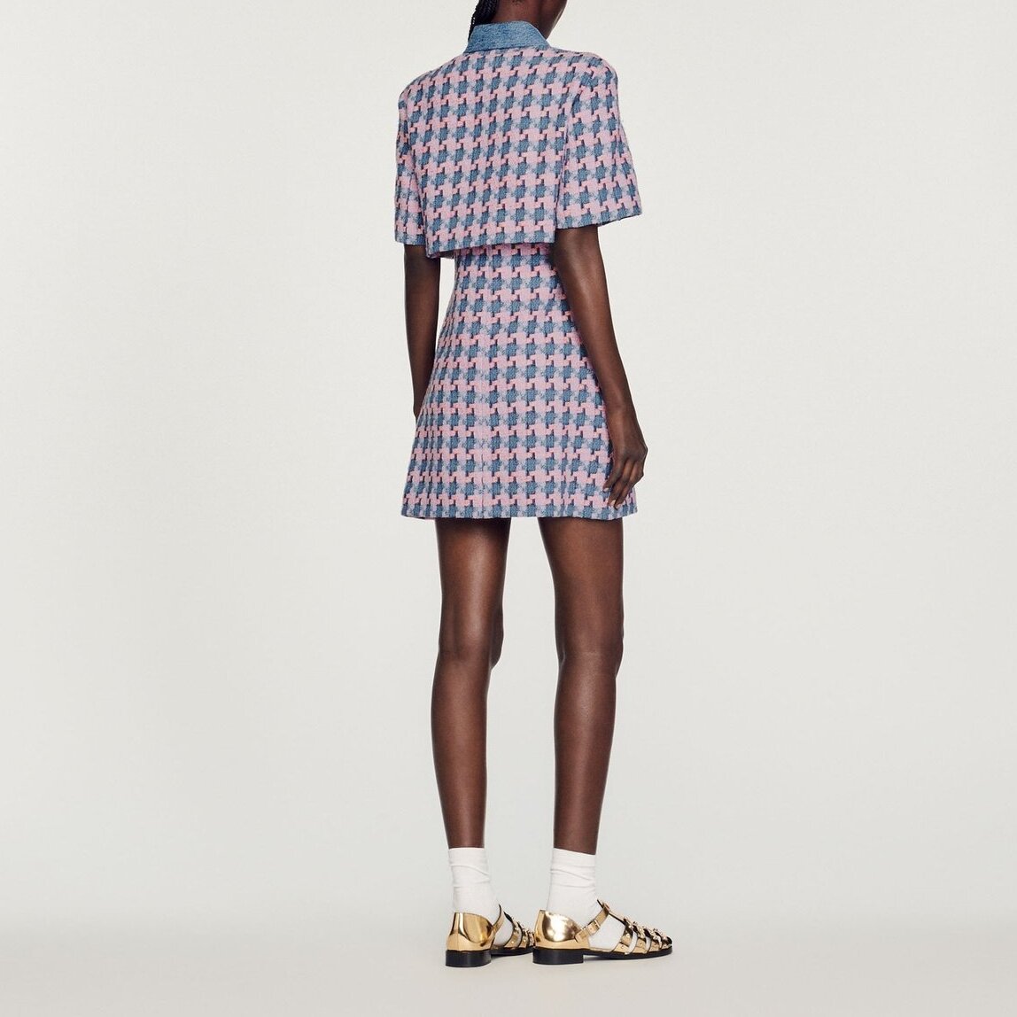 Robe en tweed Sandro seconde main photo 6