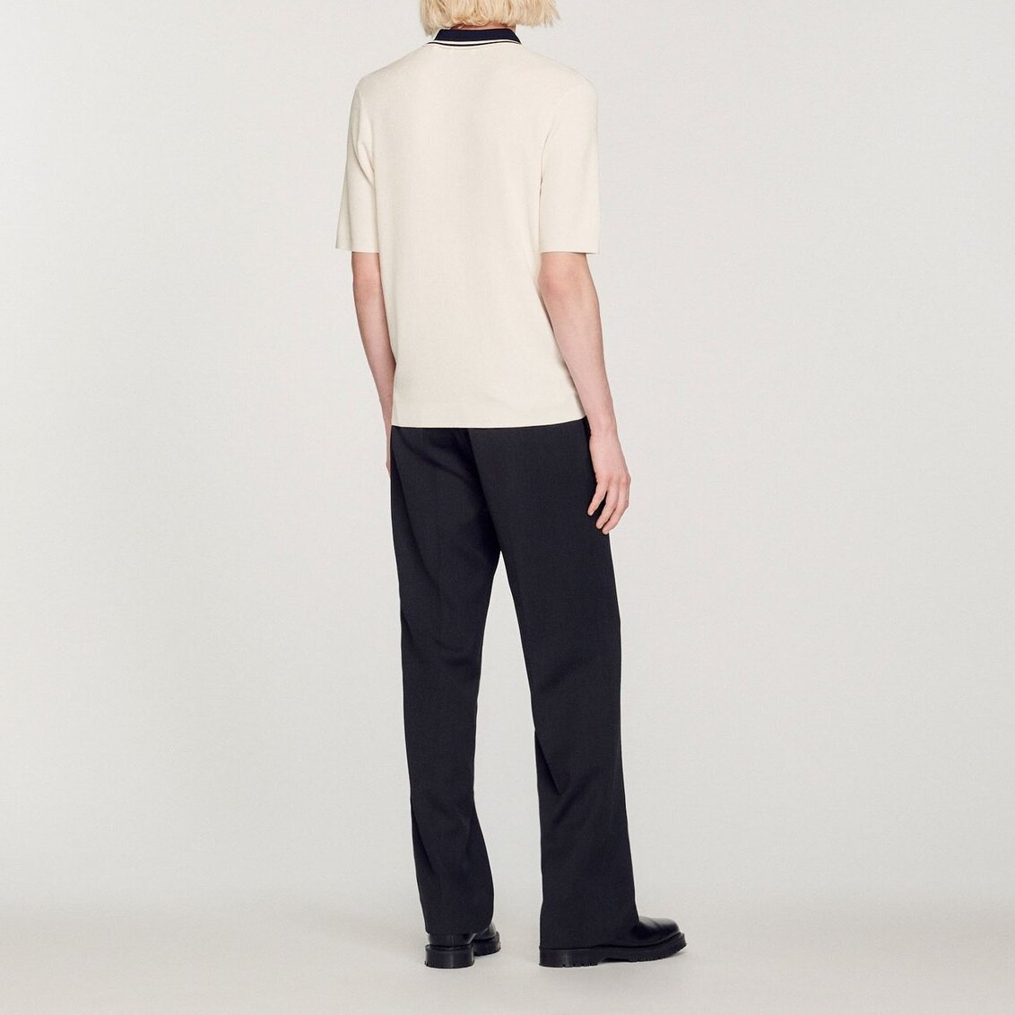 Poloshirt mit kontrastierendem Kragen Sandro Second-Hand photo 5