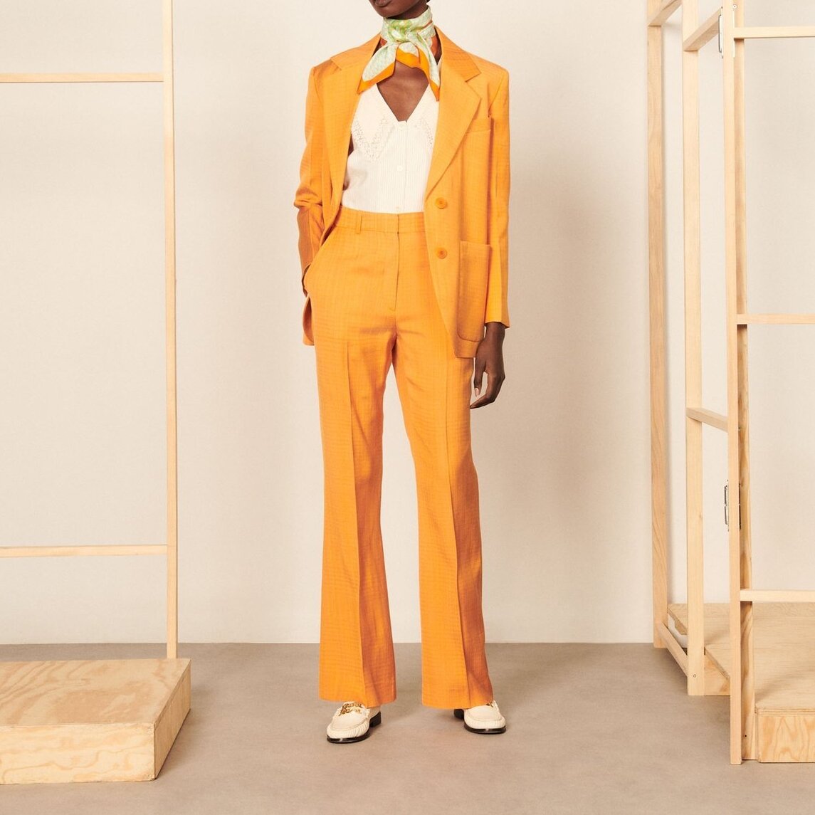 Straight-leg Trousers Sandro second-hand photo 2