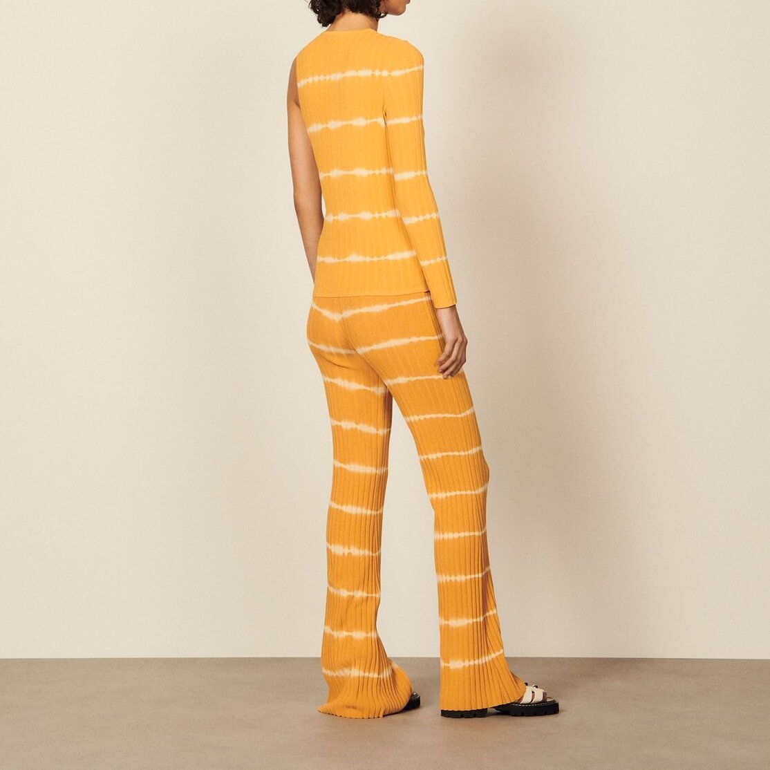 Asymmetrical striped Sweater Sandro second-hand photo 3