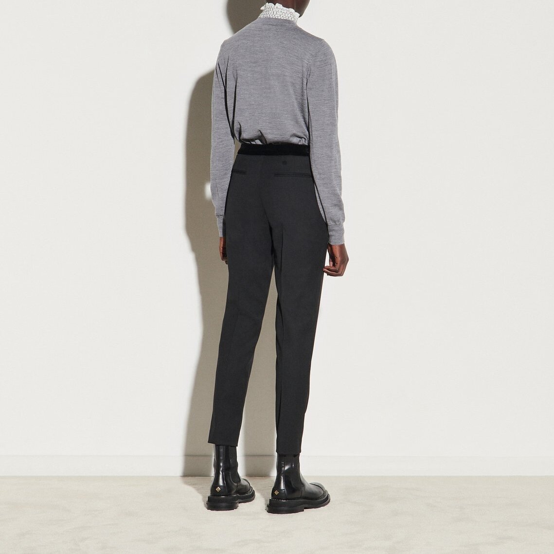 Straight-cut suit Trousers Sandro second-hand photo 1