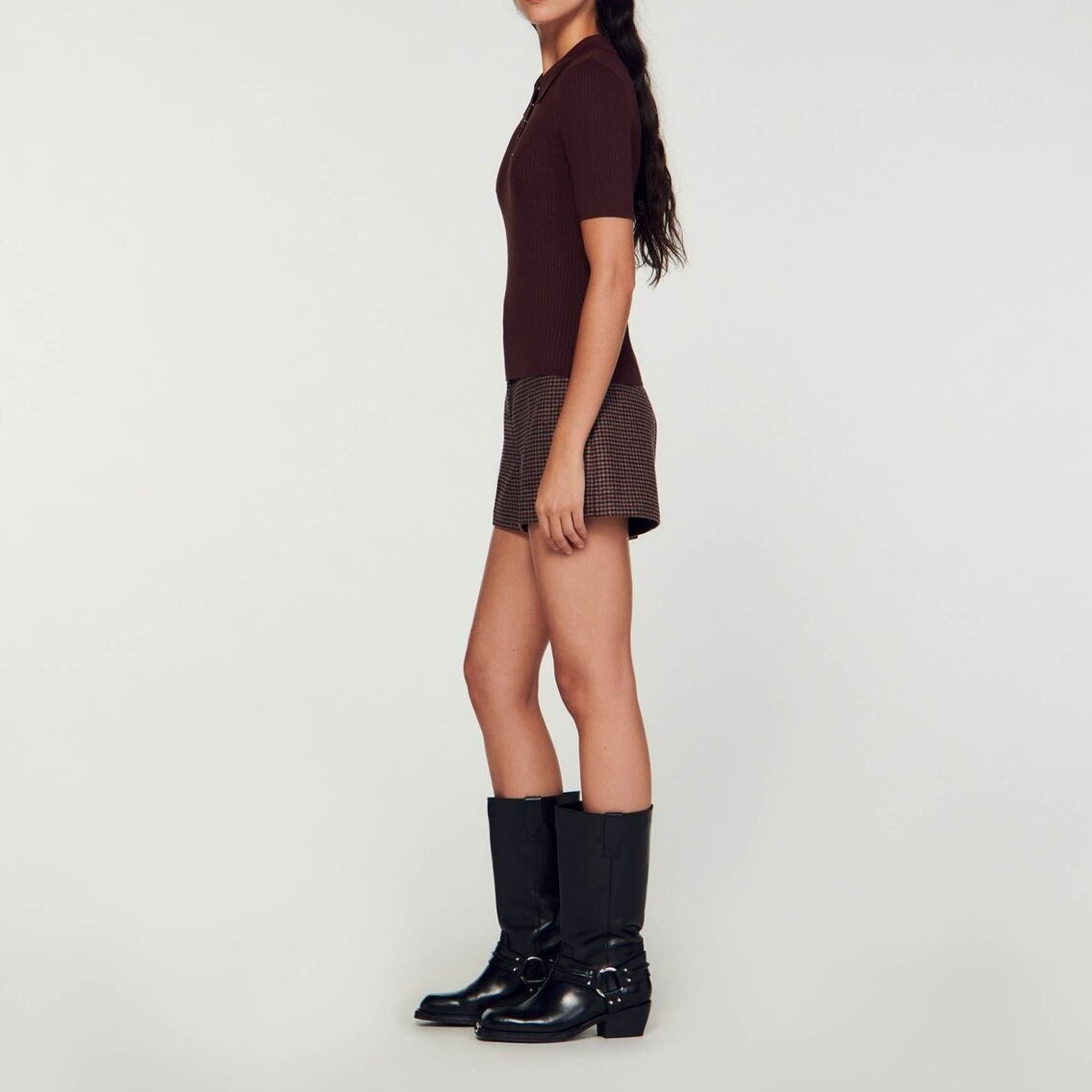 Pull polo manches courtes Sandro seconde main photo 7
