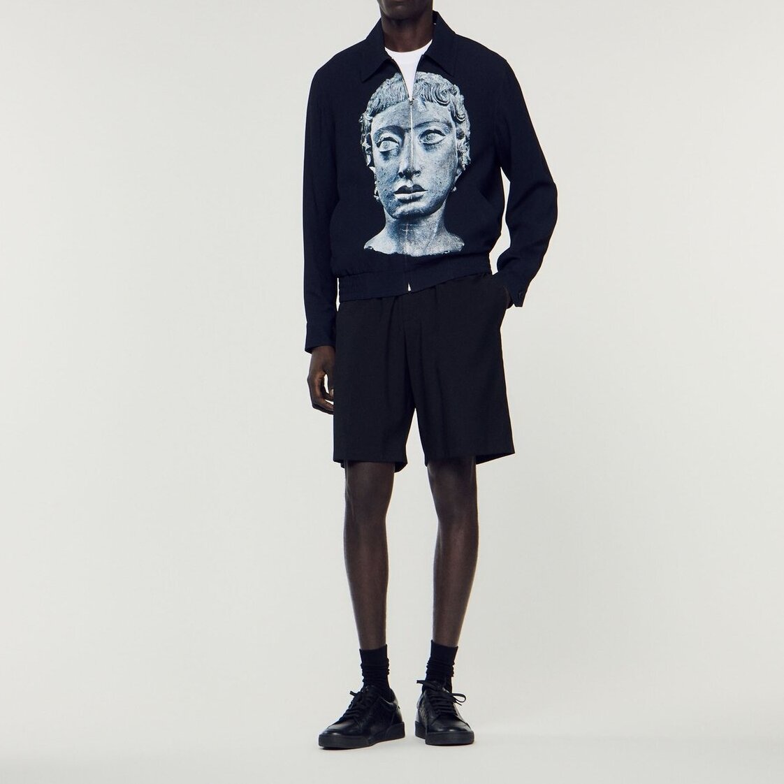 Blouson Noir Sandro seconde main photo 2