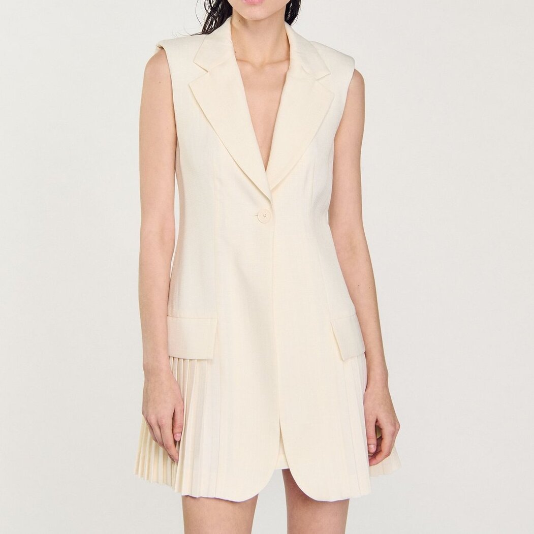 Robe courte tailleur plissée Sandro seconde main photo 7