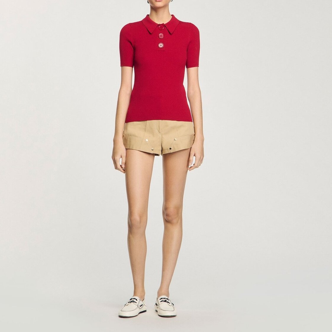 Polo ribgebreid Sandro tweedehands photo 3