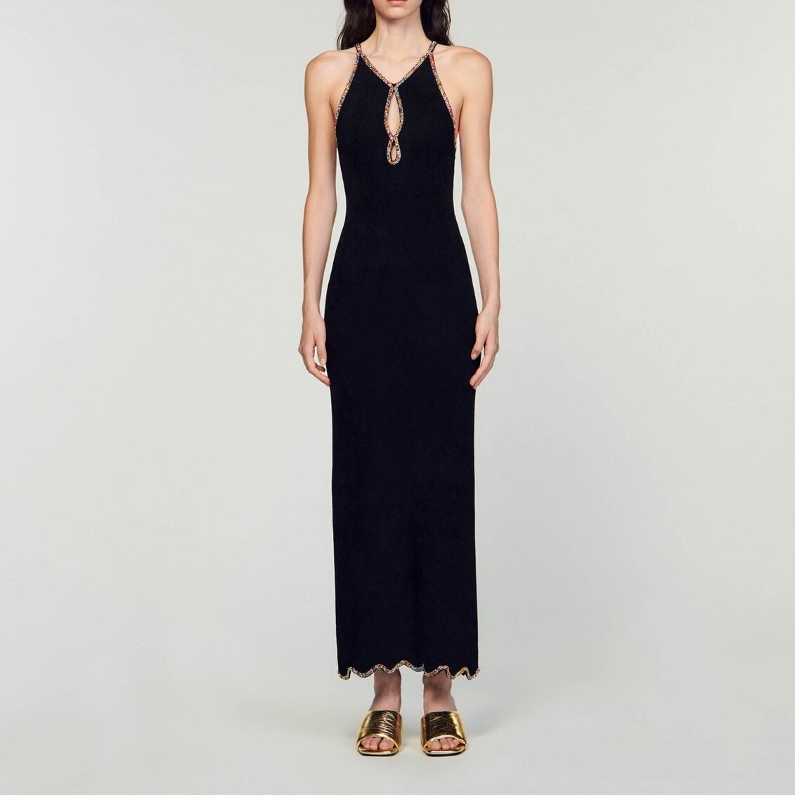 Robe longue sans manches Sandro seconde main photo 2