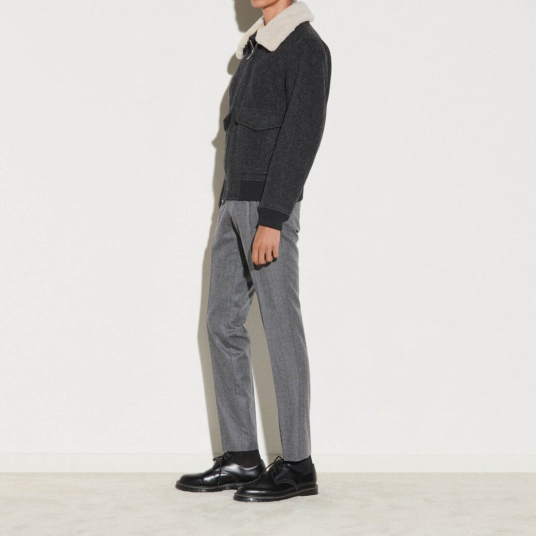 Fliegerblouson aus Wolltuch Sandro Second-Hand photo 3